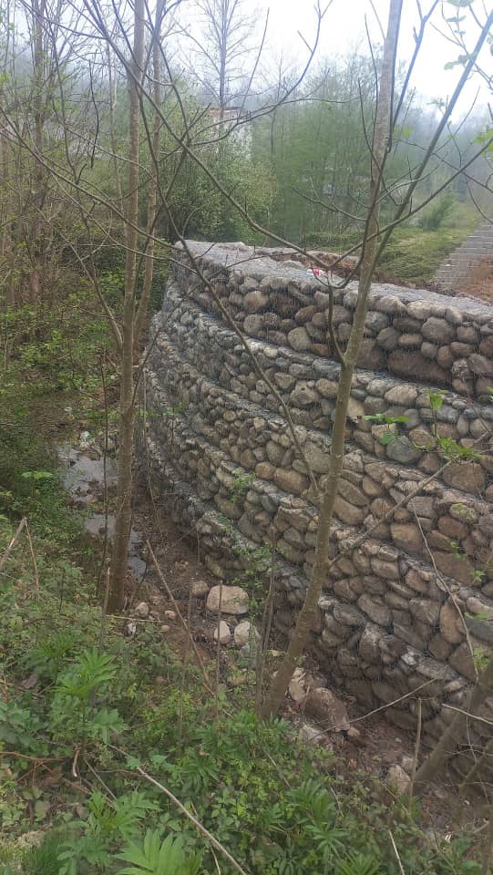 اجرای گابیون بندی و سنگ چینی شرق گیلان رحیمی در تنکابن